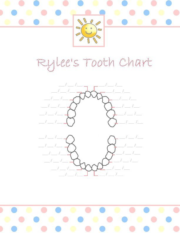 Tooth Loss Chart Printable