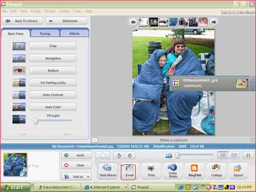 Picasa screenshot